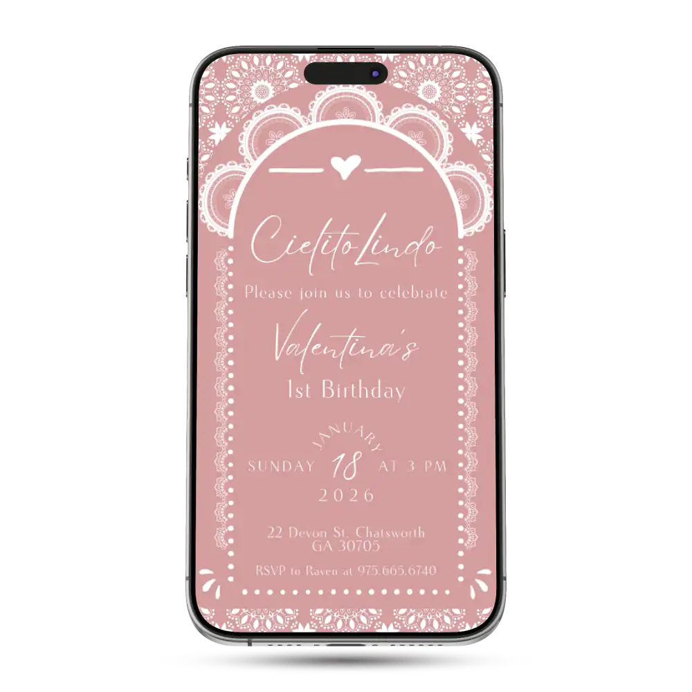Cielito Lindo Animated Birthday Invitation