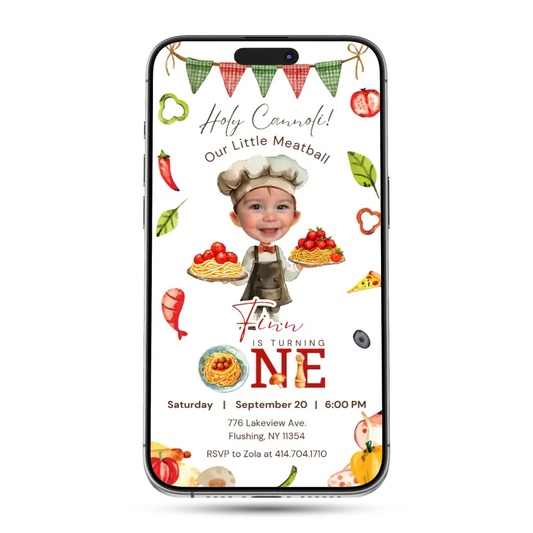 Pizza Party Animated Birthday Invitation
